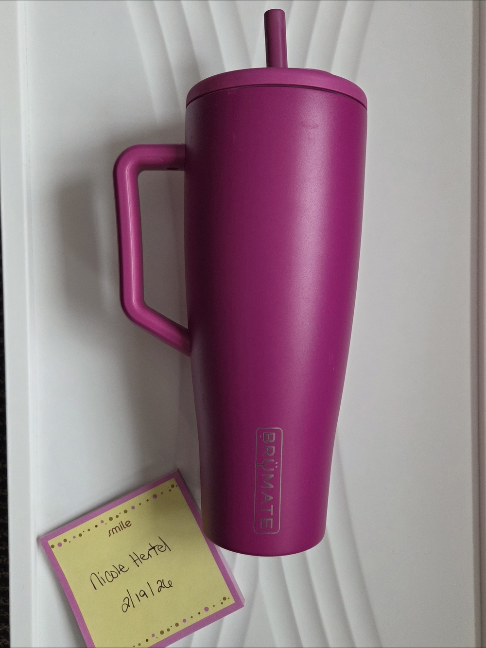 BrüMate Insulated 40oz Travel Tumbler - Dragonfruit